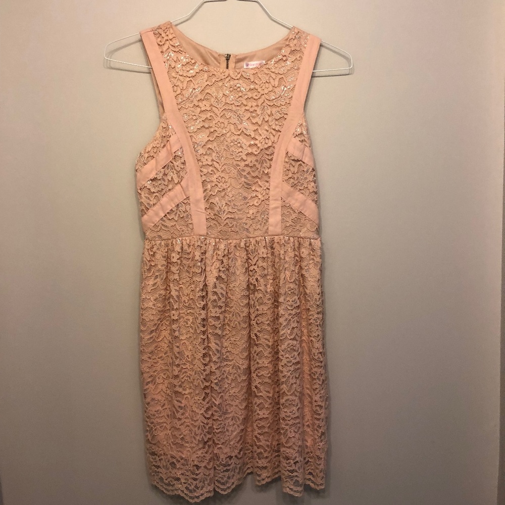 blush pink dress